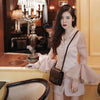 2022 newly arrived autumn women's fashion runway  high quality Super loudspeaker sleeves slim veste suit jacket
