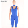 sleeveless autumn winter rompers jumpsuit scarf fashion sexy v neck playsuit bodysuit Jumper women clothing black tracksuit