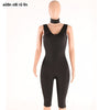 sleeveless autumn winter rompers jumpsuit scarf fashion sexy v neck playsuit bodysuit Jumper women clothing black tracksuit