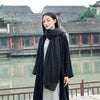 2023 spring antumn long cardigan retro cotton linen shirt coat vintage outerwear women blouses long sleeve blusas