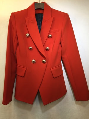 2022 spring new women double breasted slim blazers coat 11 color