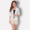 2022 summer new linen small suit women's jacket short paragraph cotton seven sleeves sun protection clothing thin suit