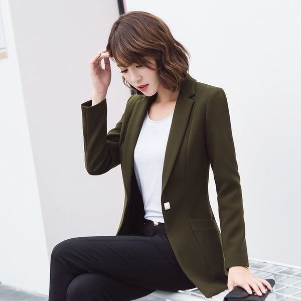 2022 summer velvet blazer women long sleeve ladies blazers feminino  formal work small suit women gold button