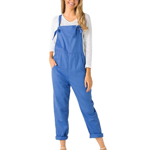 summer womens romper Long Pockets Rompers Jumpsuit Pants Trousers womens jumpsuit summer romper bodysuit rompersx3065