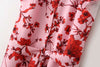 women vintage red floral printing vestidos kneeth dress female butterfly sleeve sashes casual slim brand chic dresses DS937