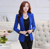 Office Lady Women Spring Autumn Short Blazers Female Notched Slim Single Button Long Sleeve Size S-2XL BlazersCQ1225