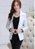 Office Lady Women Spring Autumn Short Blazers Female Notched Slim Single Button Long Sleeve Size S-2XL BlazersCQ1225