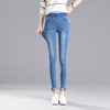 basic women long jeans woman new plus size push up skinny jeans with high waist slim simple ladies denim pants femme