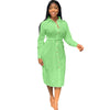 2023 Autumn White Shirt Dress Women Button-up Knee-length Long Sleeve Shift Dress Office Lady Loose Casual Tunic Basic Dresses