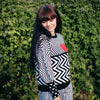 2019 Autumn Winter Women Sweaters Geometric Heart Pattern Long Sleeve Tops Lovely Pullovers Knitted Loose Sweaters Tops C-005