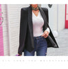 2022 Long Sleeve Cape Blazer Coat Women Notched Split Cloak Cape Jacket Suit Women's Blazer OL Office Workwear plaid black
