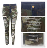 2022 Autumn Winter Female Denim Pants Women Skinny Hole Spliced Camouflage Print Jeans Sexy pencil Bandage Trousers HSF2096