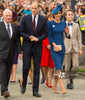 2022 Kate Middleton Princess Solid Blue Dress Sheath OL Office Ladies Dresses