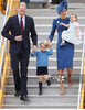 2022 Kate Middleton Princess Solid Blue Dress Sheath OL Office Ladies Dresses