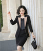 2022 Styles Autumn Winter Formal Women Business Suits with Skirt and Tops Ladies Professional Office Work Wear Blazers Set