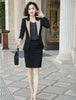 2022 Styles Autumn Winter Formal Women Business Suits with Skirt and Tops Ladies Professional Office Work Wear Blazers Set