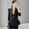 2022 Women Blazer Jacket Suit Casual Long Sleeve Coat Slim Office Work Notched Ladies Blazer Coat Elegant Outerwear Top R289