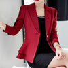 2022 Women Blazer Jacket Suit Casual Long Sleeve Coat Slim Office Work Notched Ladies Blazer Coat Elegant Outerwear Top R289