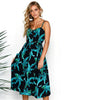 2022  Women Print Floral Stripe Long dress Sexy V-Neck Sleevele Button Beach Casual Boho Midi Dress Plus Size 3XL vestidos