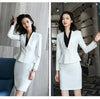 2023 Women's Custom Suit Skirt Top Grade Office Lady Formal Suits Set V Neck Blazer Skirt