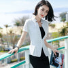 2022 Business skirt suit women summer formal Short Sleeve blazer and skirt office ladies plus size 4XL uniforms