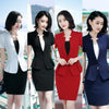 2022 Business skirt suit women summer formal Short Sleeve blazer and skirt office ladies plus size 4XL uniforms