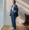 2022 Runway Women's Blazer Suit Office Ladies Uniform Pant Suits 2 Piece Sets Costume Femme High Street