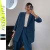 2023 Runway Women's Blazer Suit Office Ladies Uniform Pant Suits 2 Piece Sets Costume Femme High Street
