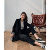 2023 Runway Women's Blazer Suit Office Ladies Uniform Pant Suits 2 Piece Sets Costume Femme High Street