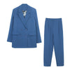 2023 Runway Women's Blazer Suit Office Ladies Uniform Pant Suits 2 Piece Sets Costume Femme High Street