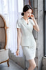 2022 Spring Summer Business Work Suits With Tops and Skirt For Ladies Office Blazers Women OL Styles Blazers Suits Elegant White