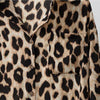 2023 Spring Women Leopard Print BigSize 4xl Blouse Shirt OL Elegant Turn-down Collar Long Sleeve Button Shirt Streetwear