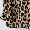 2023 Spring Women Leopard Print BigSize 4xl Blouse Shirt OL Elegant Turn-down Collar Long Sleeve Button Shirt Streetwear