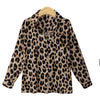 2023 Spring Women Leopard Print BigSize 4xl Blouse Shirt OL Elegant Turn-down Collar Long Sleeve Button Shirt Streetwear