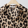 2023 Spring Women Leopard Print BigSize 4xl Blouse Shirt OL Elegant Turn-down Collar Long Sleeve Button Shirt Streetwear