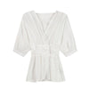 2023 Summer Women Special Design Elegant Chiffon Blouse Slim Shirt Korean Solid Casual Short Sleeve White Shirt Tops