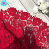 2023 summer heavy work lace openwork retro red dress waist dress Knee-Length  Tank  Lace  Sleeveless