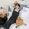 2022 summer sweet French strap beach skirt Chiffon sunscreen cardigan suspender long dress two piece set
