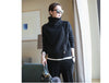 2019 women Cardigan Double thickening loose turtleneck female sweater Ladies' Solid Cashmere Sweater Knitting Cardigans