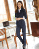 2022 Autumn Elegant Women Skirt Suits Ladies Set Office Wear Slim Striped Woman Long Sleeve Blazer Suit OL 2 Piece Sets