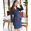 2022 Autumn Elegant Women Skirt Suits Ladies Set Office Wear Slim Striped Woman Long Sleeve Blazer Suit OL 2 Piece Sets
