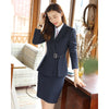 2022 Autumn Elegant Women Skirt Suits Ladies Set Office Wear Slim Striped Woman Long Sleeve Blazer Suit OL 2 Piece Sets