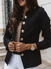 2022 Autumn Fashion Women Blazers Coat 2022 Long Sleeve Solid Suits Button Coat Slim Office Lady Slim Jacket Blazer Feminino
