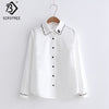 2023 Autumn Kawaii Body Tops Embroidery Cat Blouse White Shirt Preppy Korean Women Blusas Female Shirts  T78859A