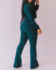 2023 Autumn Spring Women Solid Plain Zipper Design Coat & Drawstring Pants Set Chic Suit Sets Female