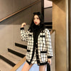 2022 Autumn Winter 2 Piece Set Women Long Sleeve Tweed Wool Jacket Coat+Mini Wool Skirt Set Ladies Vintage Clothing Sets