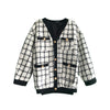 2022 Autumn Winter 2 Piece Set Women Long Sleeve Tweed Wool Jacket Coat+Mini Wool Skirt Set Ladies Vintage Clothing Sets