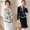 2022 Autumn Winter Formal Women Business Suits with Skirt and Jackets Coat  Fabric OL Styles Professional Blazers