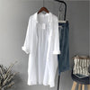 2023 Autumn Women Long Sleeve White Shirts Blouse  loose Blouse Tops Cotton Casual White Long Blouse Women