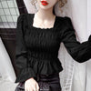 2023 Autumn Women Red Blouses Shirts Tops